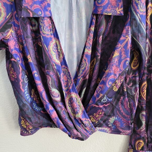 Free People Lana Printed Top M New - Picture 4 of 11